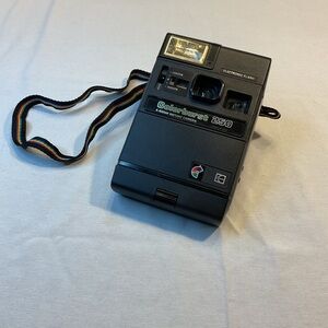Kodiac Colorburst 250 Slide Flash Bulb, Colorful Neck Strap Camera Vintage Retro